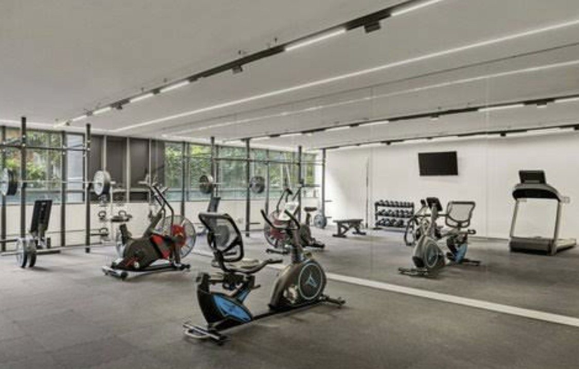 El gimnasio del hotel