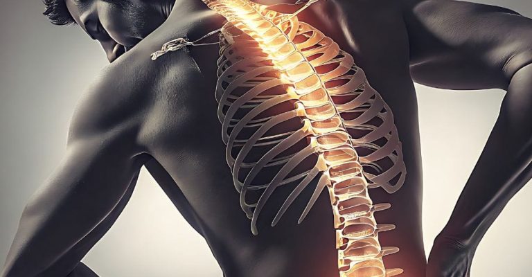 Thoracic or middle back